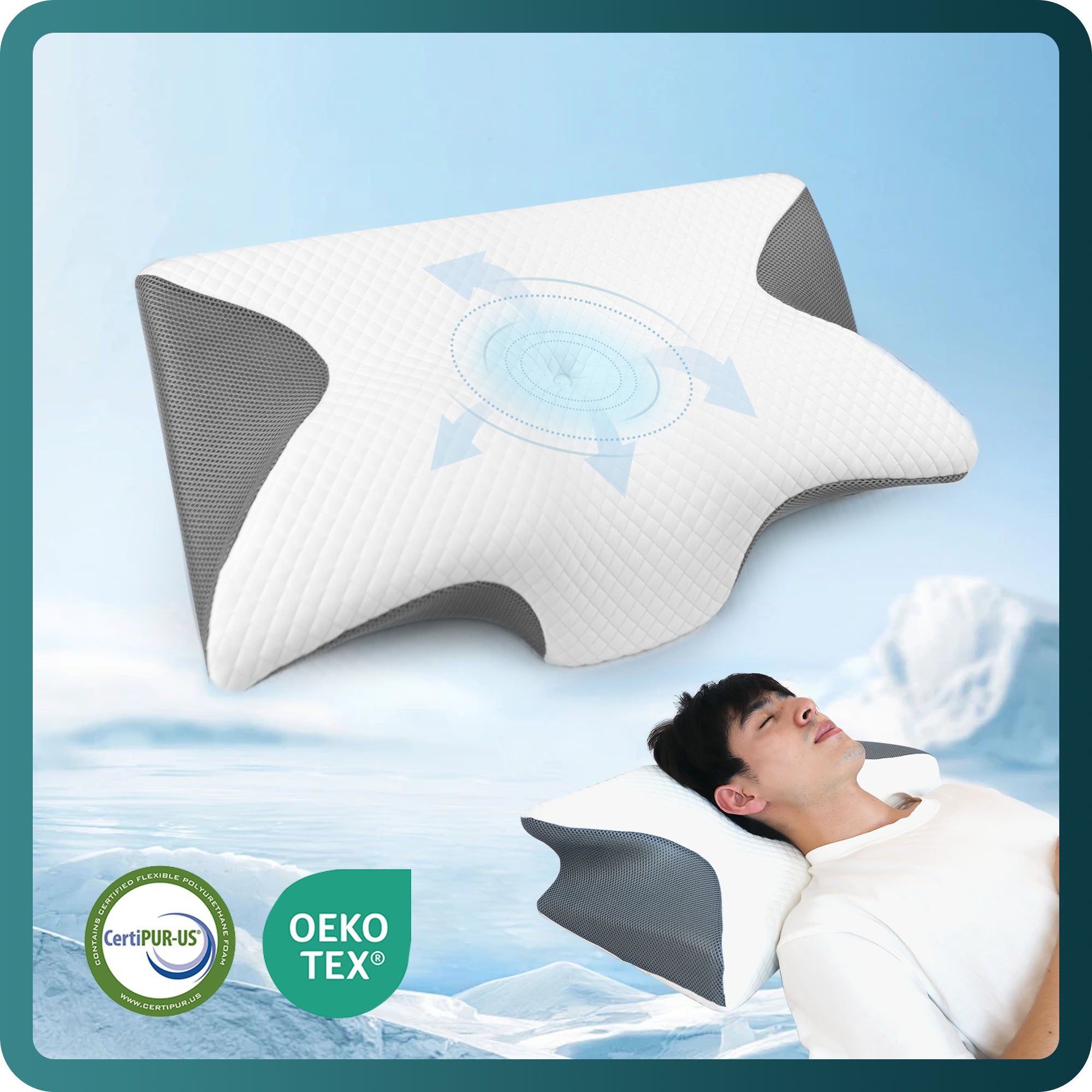 وسادة عنق عنق الرحم للنوم ، وسائد مريحة للنوم على الجانب