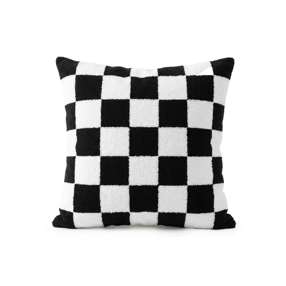 30x50/45x45 cm Nordic Plush Pillow Cover, Sofa Cushion Cover, Waist Cover, Black Retro Home Decor, Pillow Cover without Insert