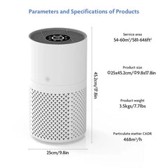 جهاز تنقية الهواء KJ402F-A - جهاز تنقية هواء ذكي فائق الهدوء للمنزل والمكتب هواء نقي، حياة صحية