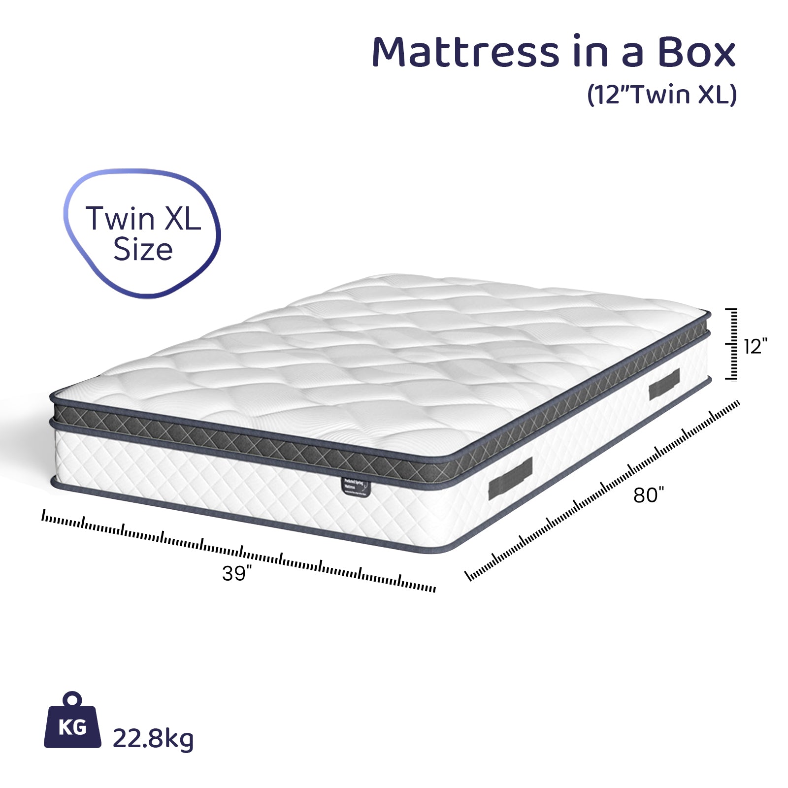 مرتبة Bezzze (مقاسات Twin/Full/Queen/King) — مرتبة هجينة معبأة داخل صندوق، مزودة بنوابض جيبية منفصلة وإسفنج الذاكرة (Memory Foam) جيد التهوية، درجة صلابة متوسطة، حاصلة على شهادة CertiPUR-US.