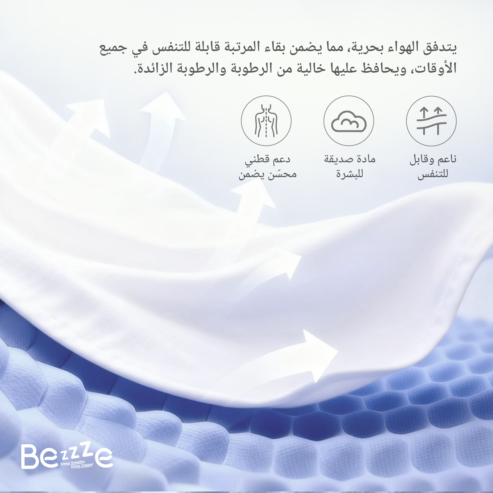 مرتبتك المثالية المخصصة — مصممة خصيصًا لمناخ المملكة العربية السعودية، لتوفر لك الراحة كل ليلة 100*200*30