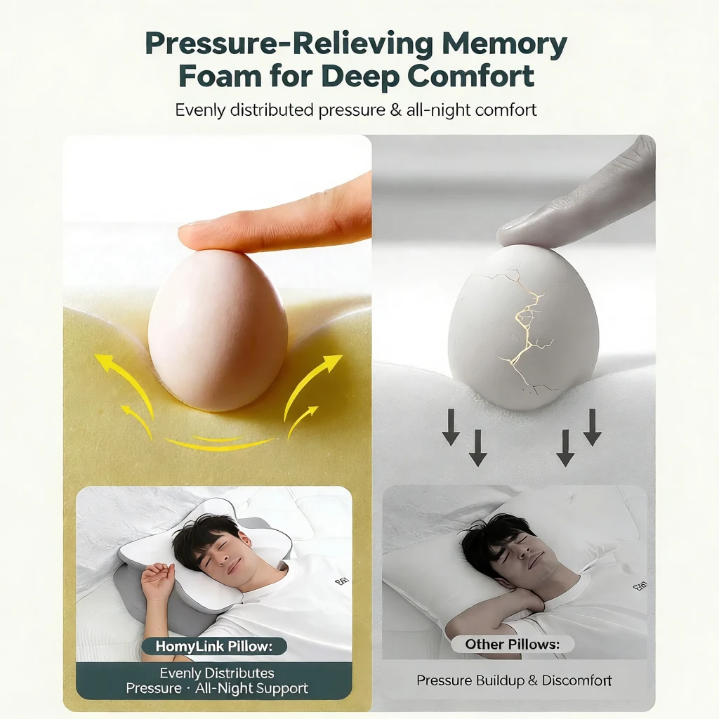 وسادة سمارت زون المريحة: دعم مثالي للرقبة والكتفين لنوم هانئ