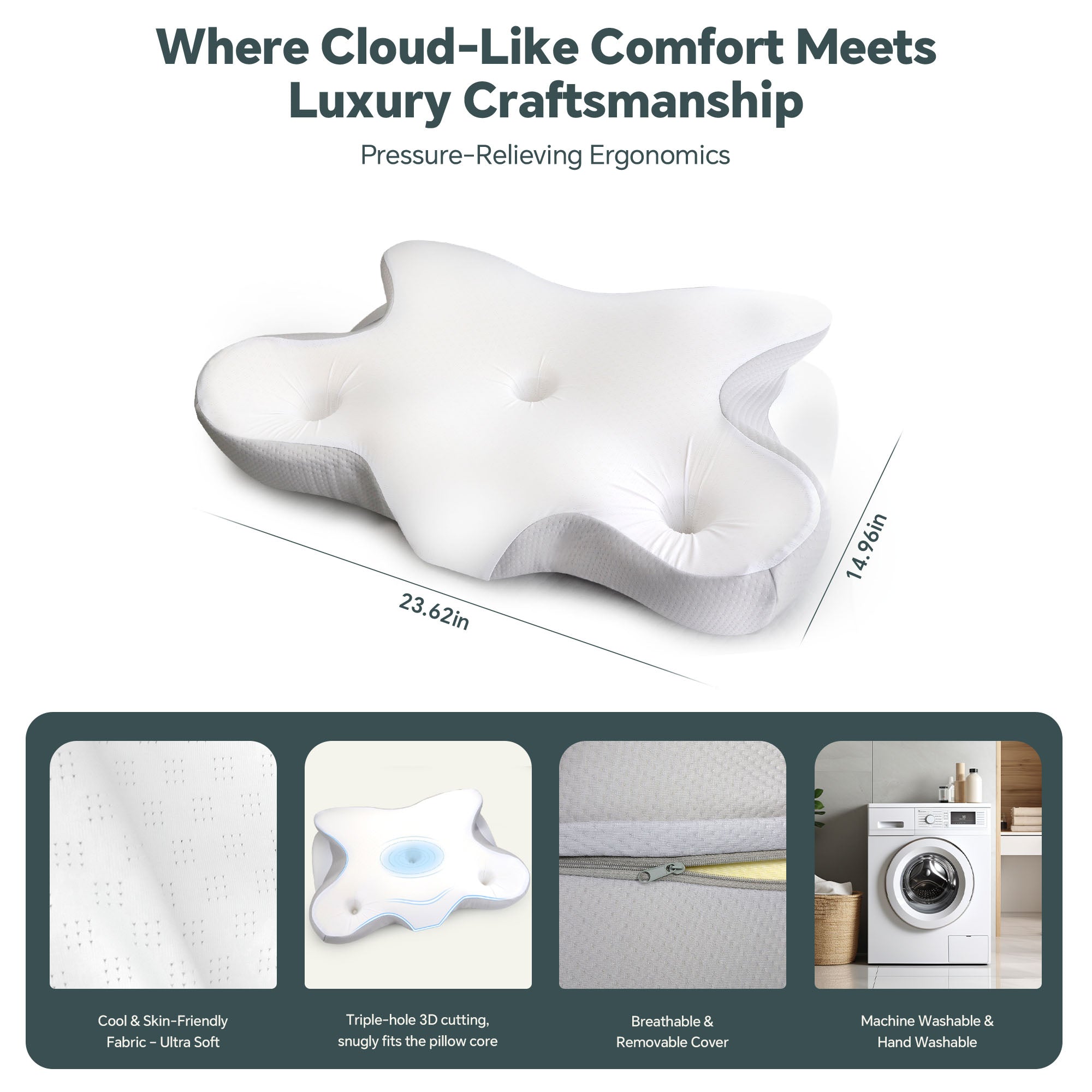 وسادة عنق عنق الرحم للنوم ، وسائد مريحة للنوم على الجانب