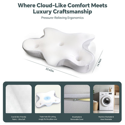 وسادة عنق عنق الرحم للنوم ، وسائد مريحة للنوم على الجانب