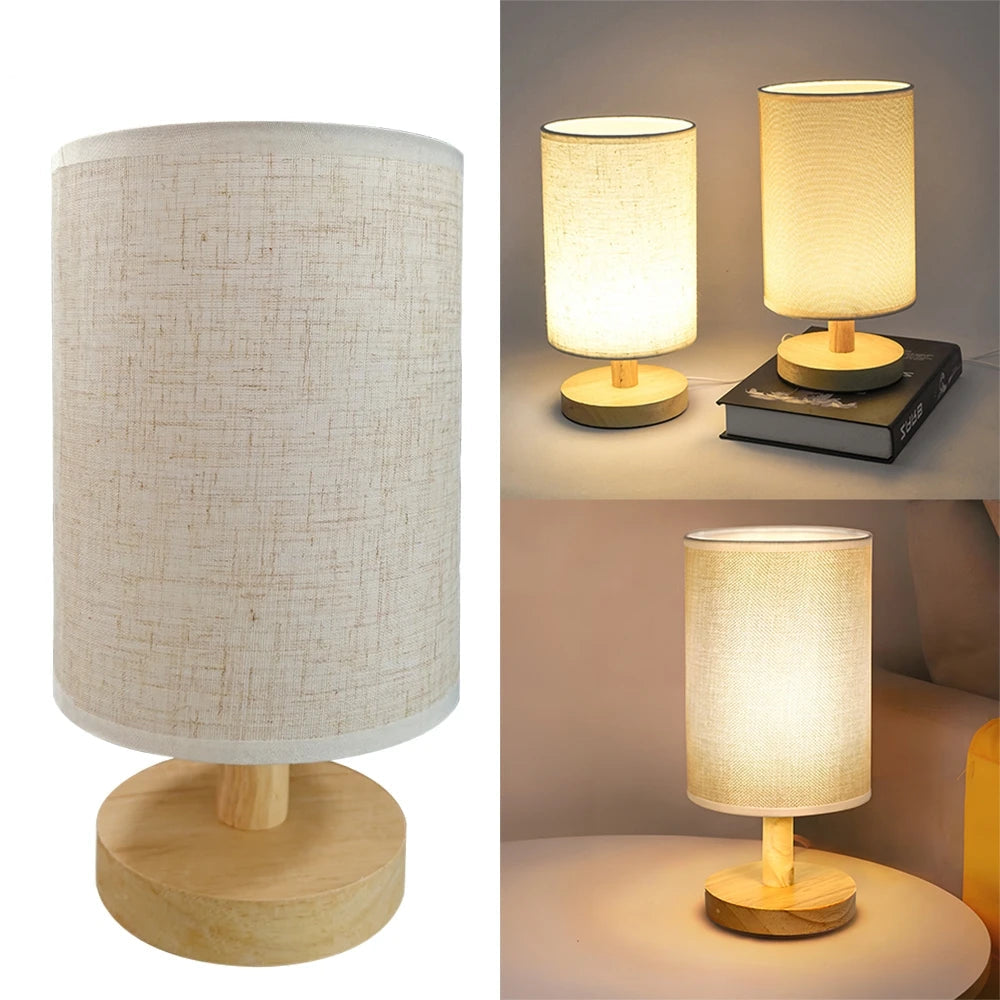 مصباح ديكور من الخشب الصلب الخيشي - مصباح ليلي LED يعمل بجهاز تحكم عن بعد USB بقوة 5 فولت لغرفة النوم والمكتب وغرفة الدراسة