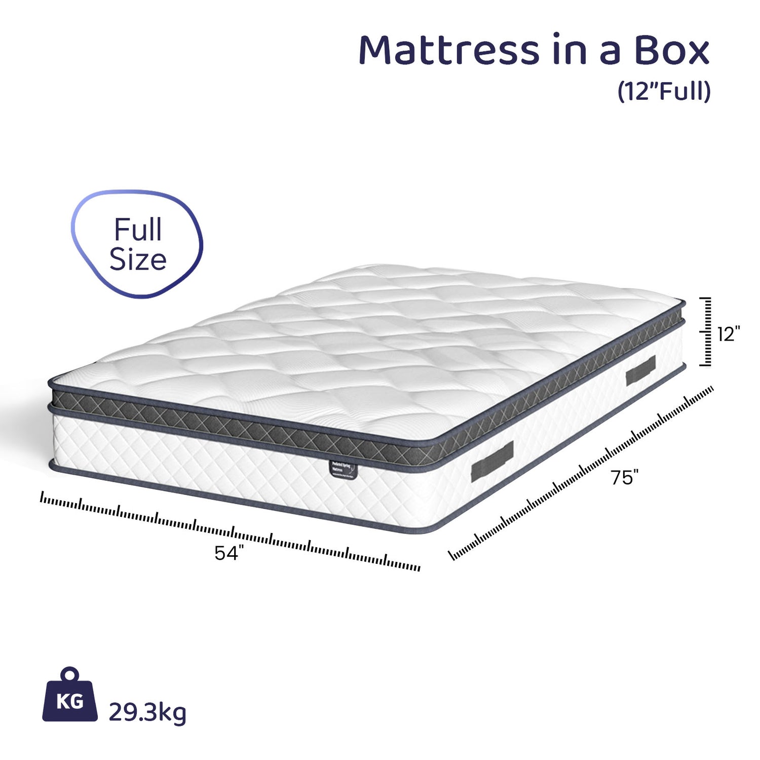 مرتبة Bezzze (مقاسات Twin/Full/Queen/King) — مرتبة هجينة معبأة داخل صندوق، مزودة بنوابض جيبية منفصلة وإسفنج الذاكرة (Memory Foam) جيد التهوية، درجة صلابة متوسطة، حاصلة على شهادة CertiPUR-US.