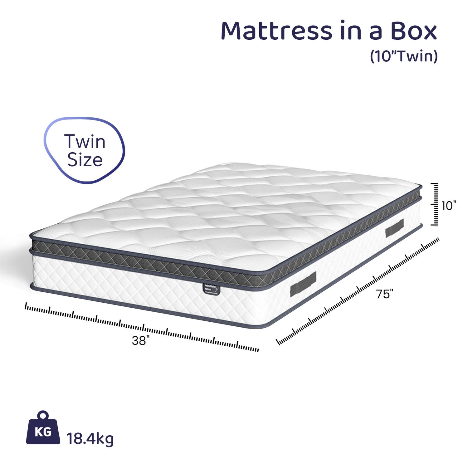 مرتبة Bezzze (مقاسات Twin/Full/Queen/King) — مرتبة هجينة معبأة داخل صندوق، مزودة بنوابض جيبية منفصلة وإسفنج الذاكرة (Memory Foam) جيد التهوية، درجة صلابة متوسطة، حاصلة على شهادة CertiPUR-US.