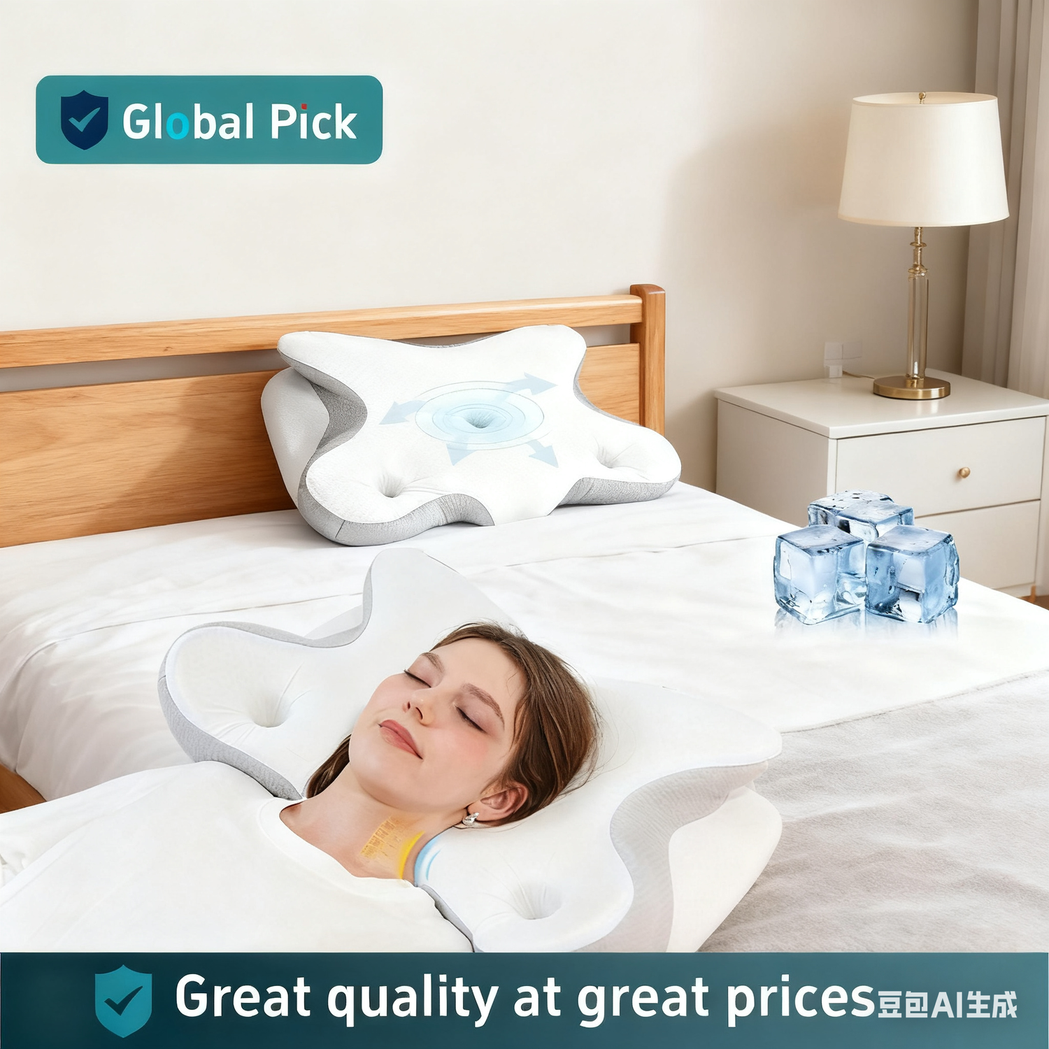 وسادة عنق عنق الرحم للنوم ، وسائد مريحة للنوم على الجانب